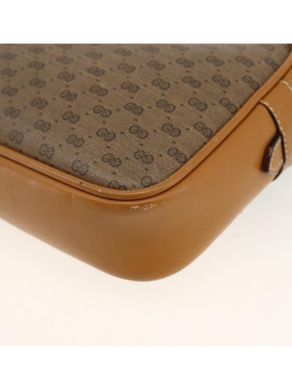 Authentic GUCCI Micro GG Supreme Shoulder Bag PVC Beige Gold 007 104 0098 - Picture 2 of 16